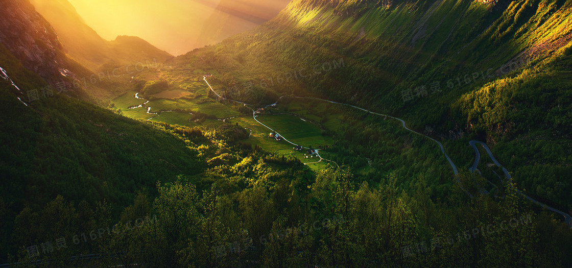 夕阳背景