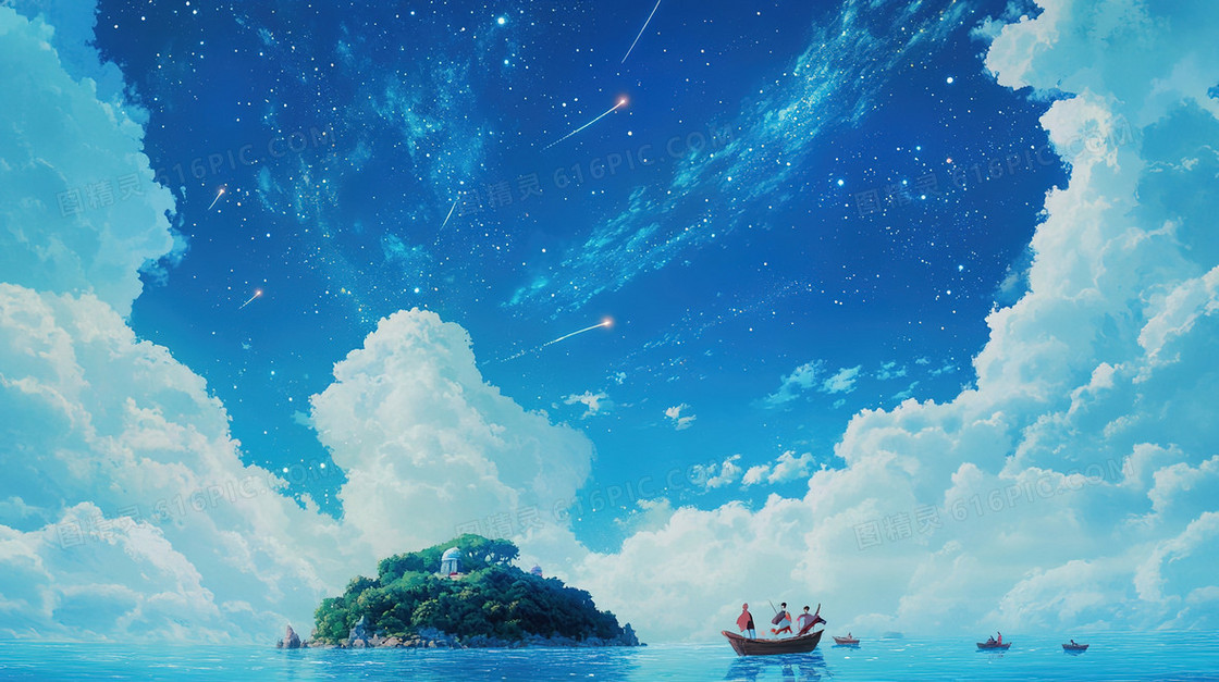 治愈云海简洁背景