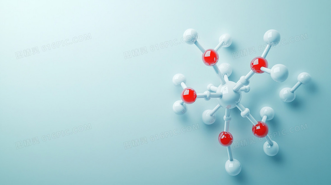 显微镜下的医学分子结构背景