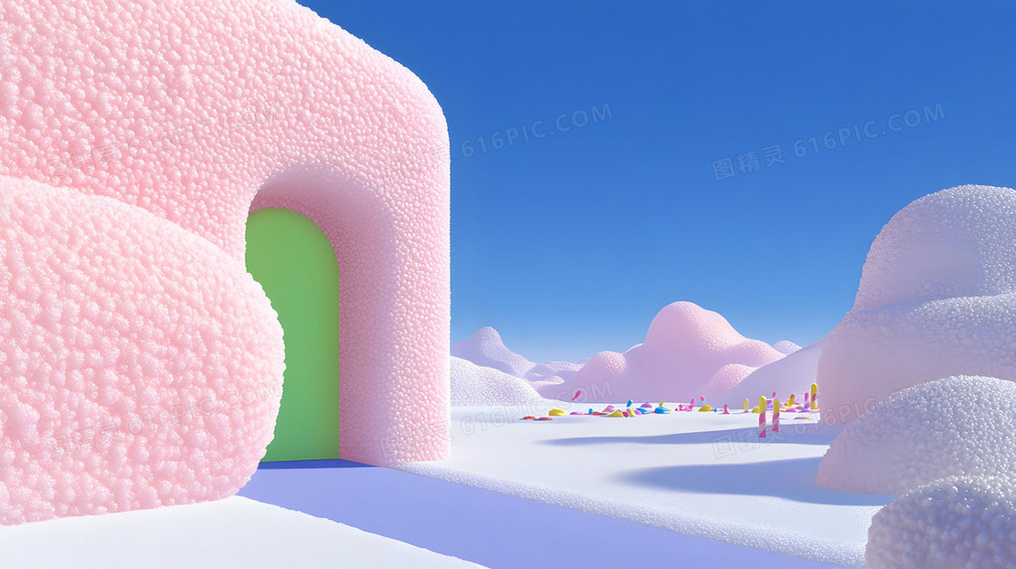 3D立体风景背景