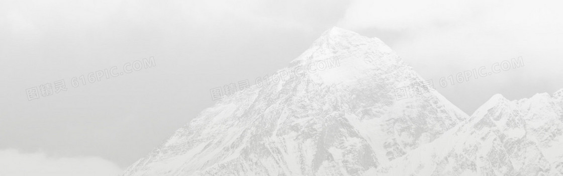 大气灰色雪山背景