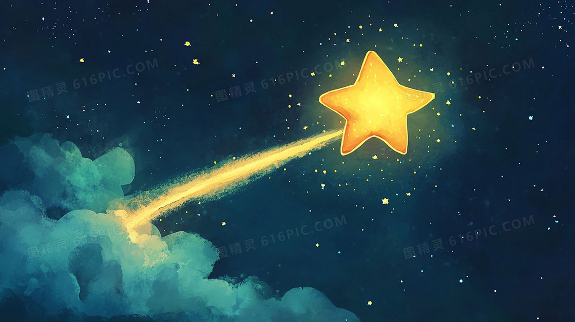 卡通梦幻浪漫星空背景