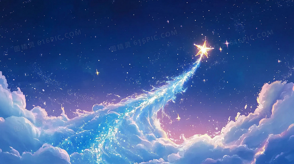 唯美梦幻浪漫星空背景
