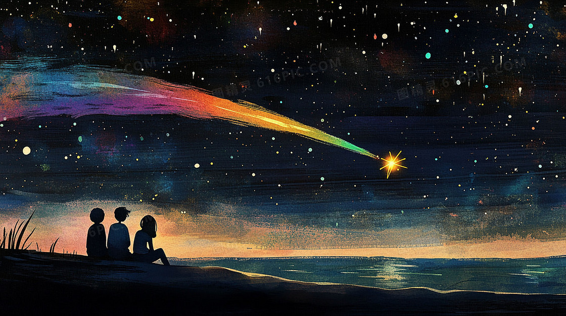 唯美梦幻浪漫星空背景