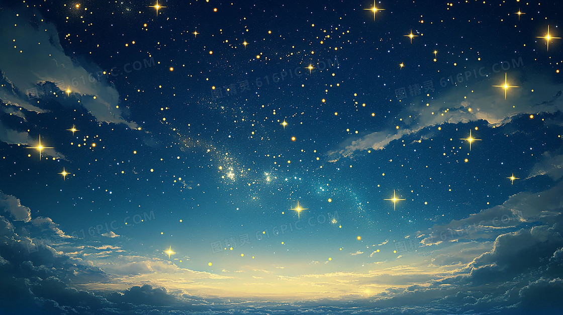 唯美梦幻浪漫星空背景