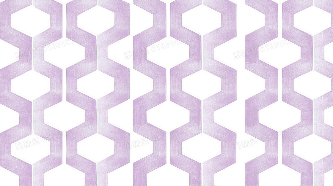 紫白六边形极简纹理背景