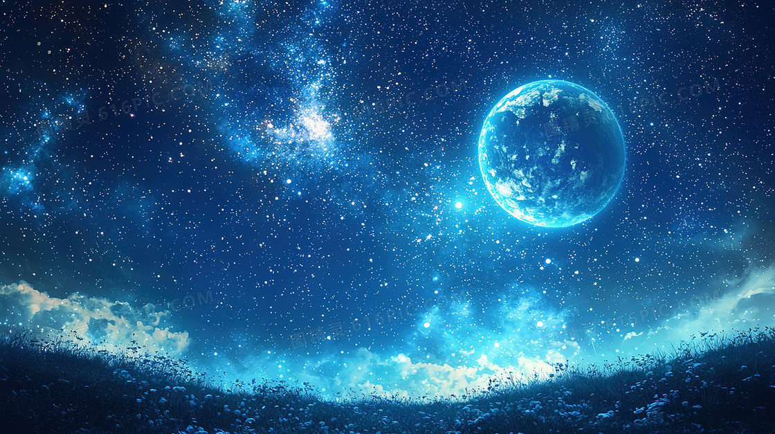 星球宇宙星星背景