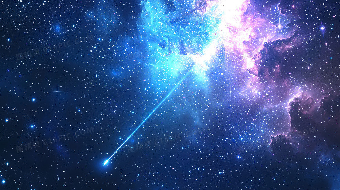 简约流星星空背景
