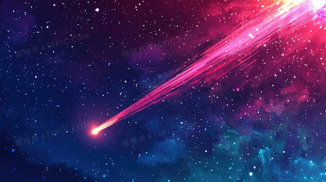 简约流星星空背景