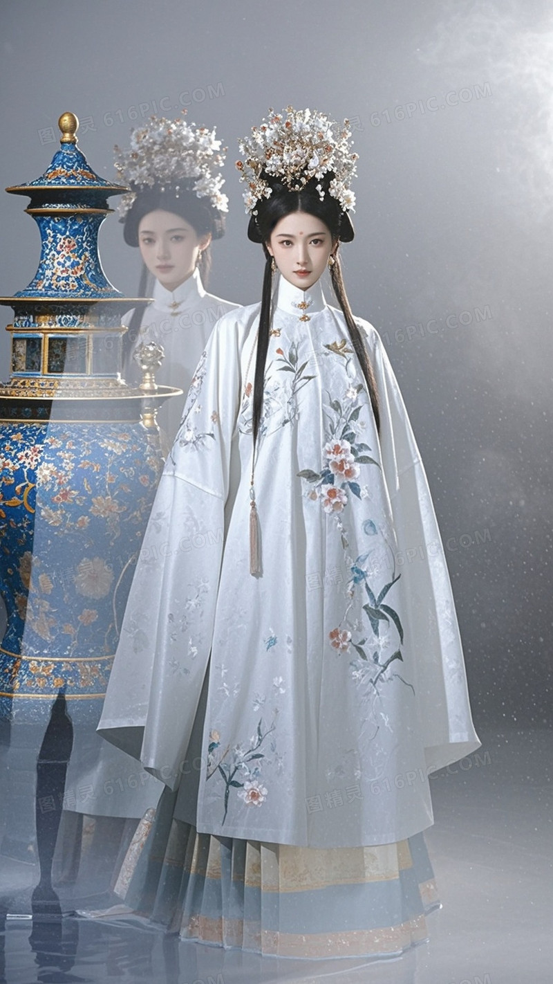 故障艺术人像多重曝光