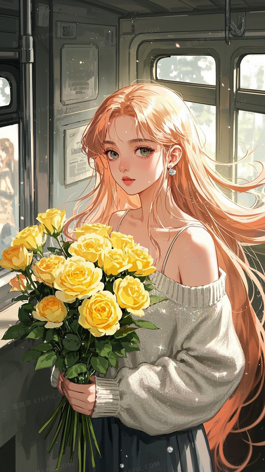 八十年代一位长发如瀑般披肩而下的美女