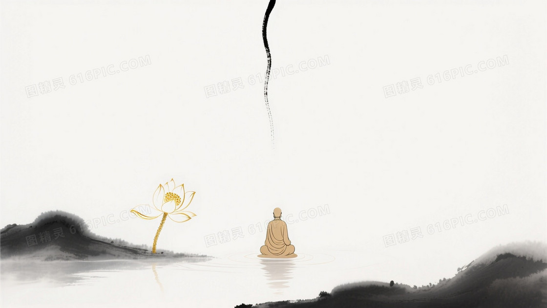 画面中间超级大面积留白