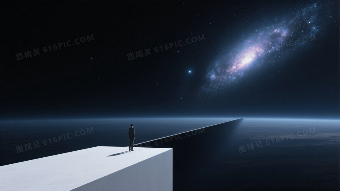 极简设计深色背景星空