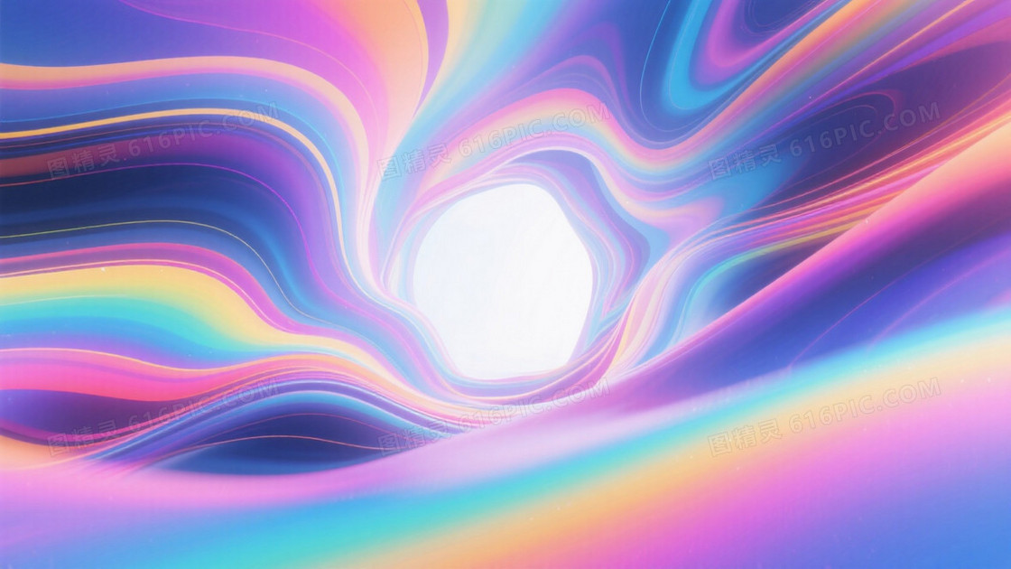 进入虚幻的世界色彩缤纷斑斓