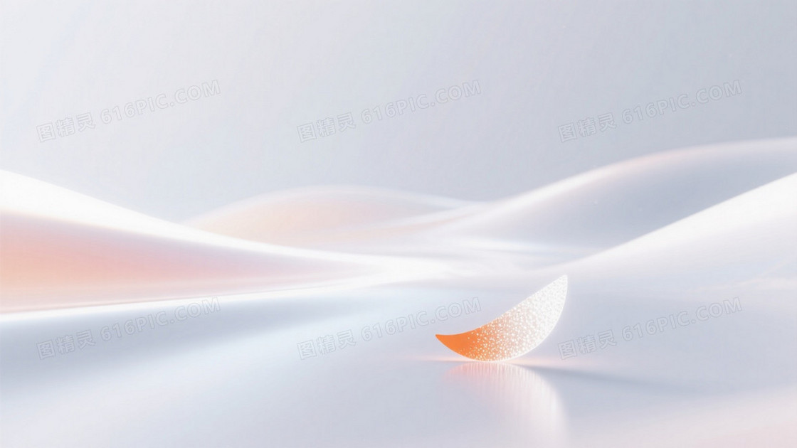 极少一两撇橙白色亮闪渐变发光在变换