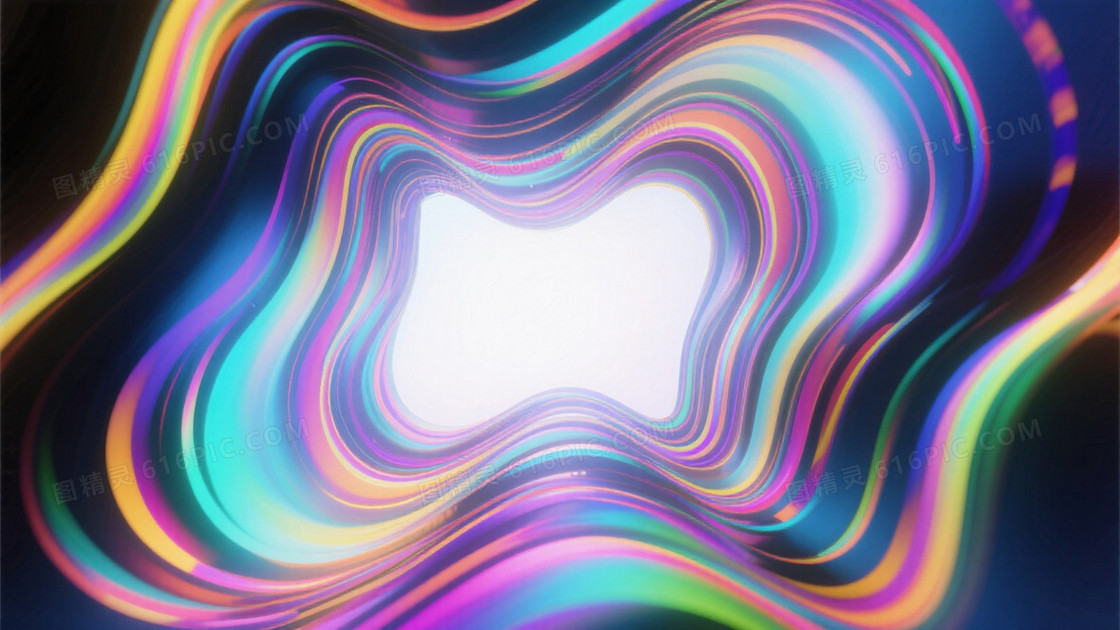 进入虚幻的世界色彩缤纷斑斓