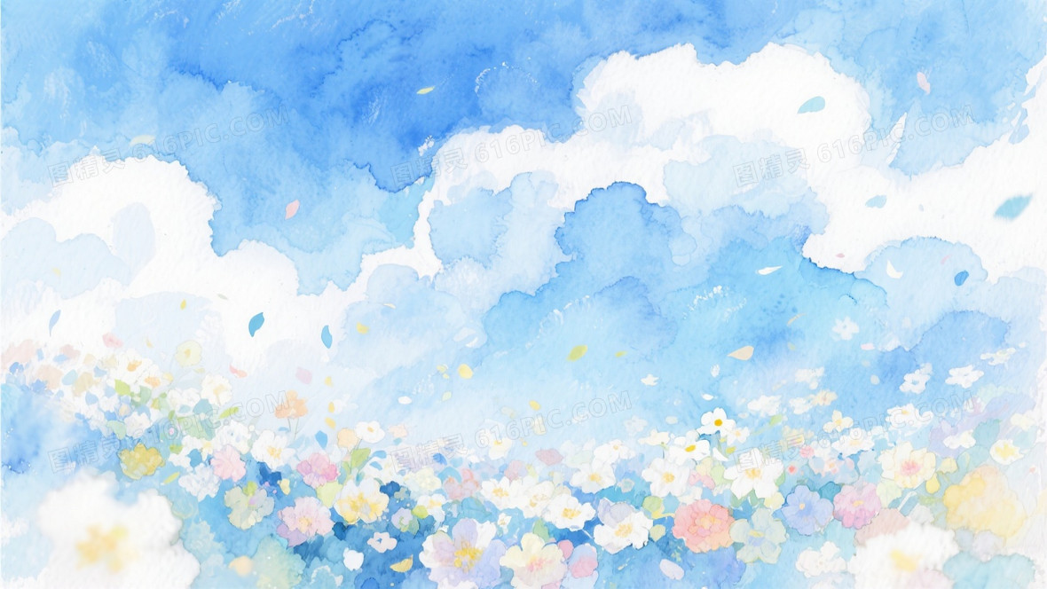 水彩画唯美背景图油画触笔背景图片下载_1664x936像素JPG格式_编号
