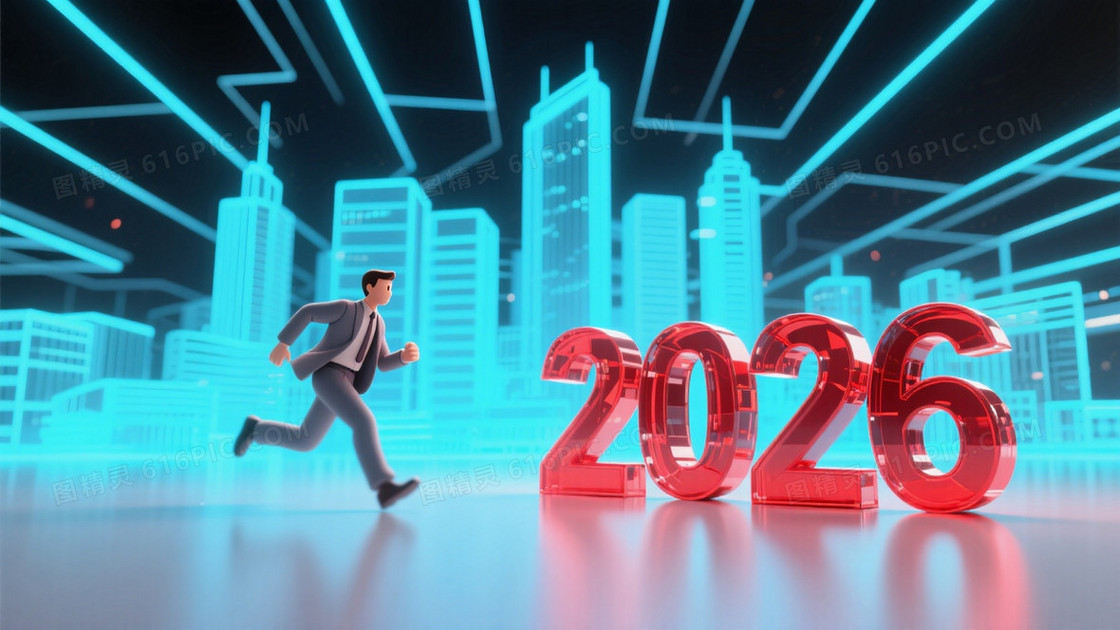 极简参数化建筑线条交织成科技感背景