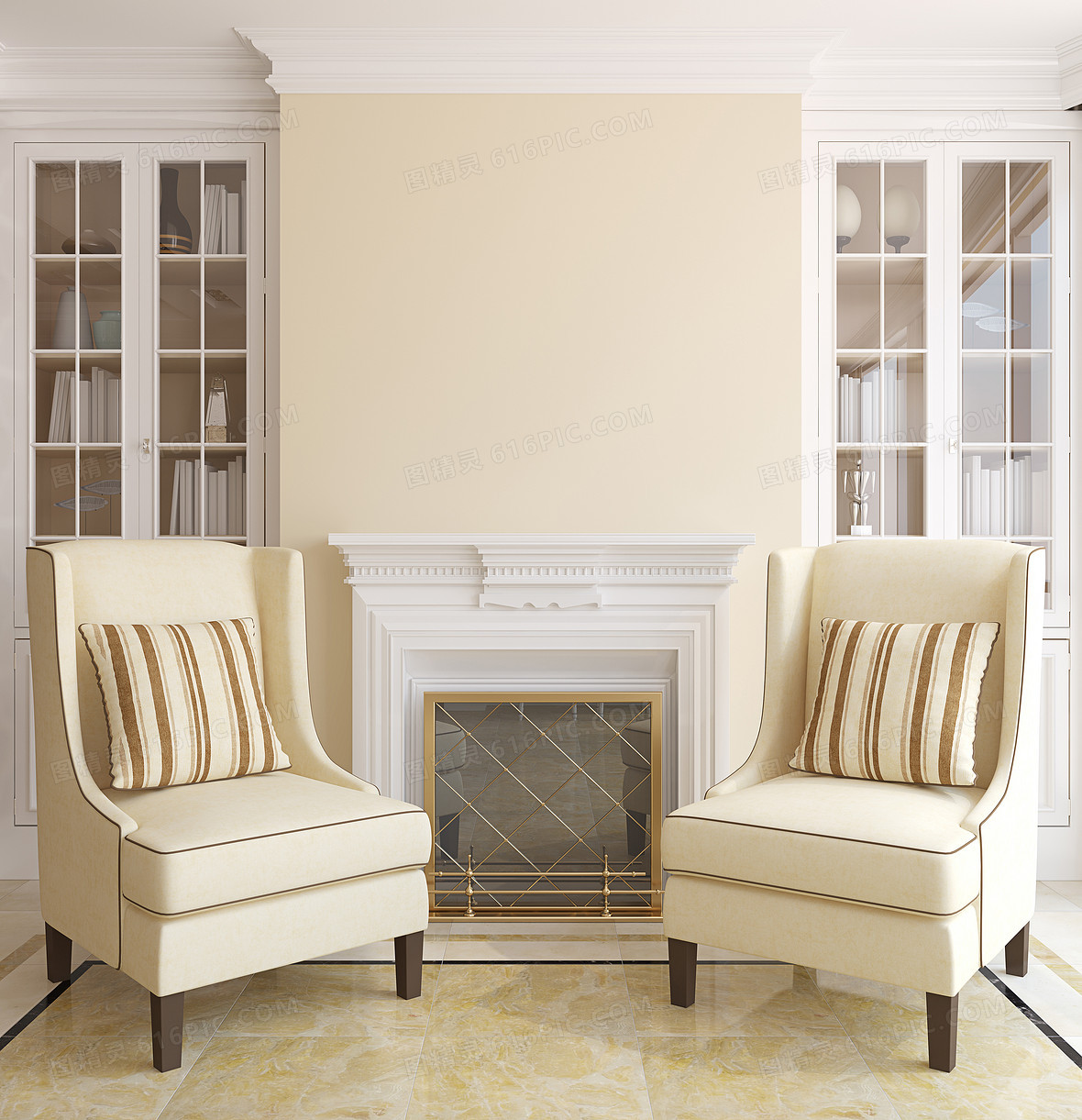 客厅装饰家居海报背景素材