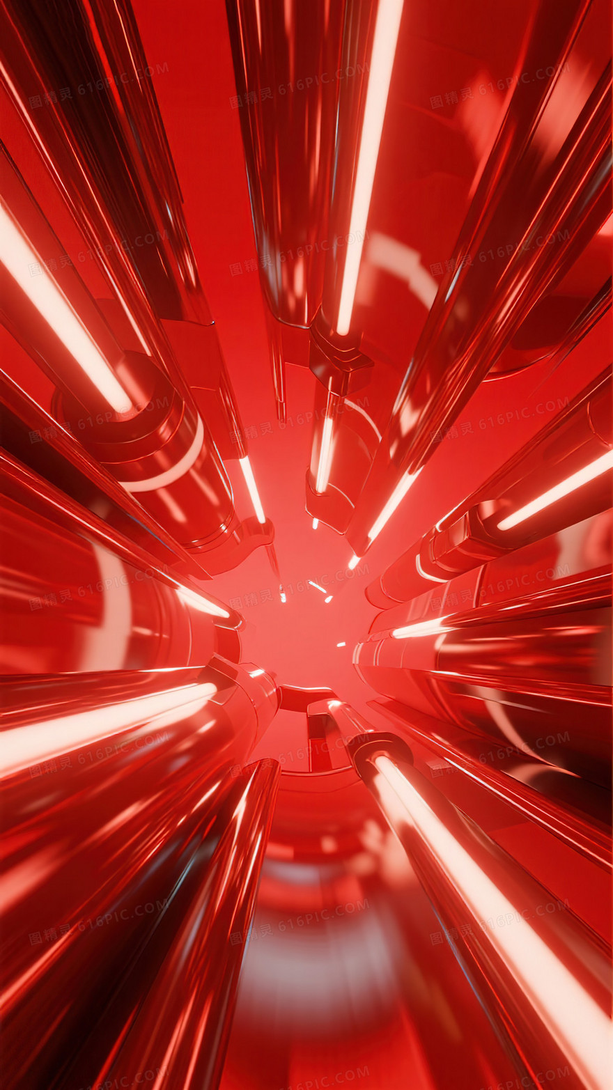 红色时尚不规整模糊背景