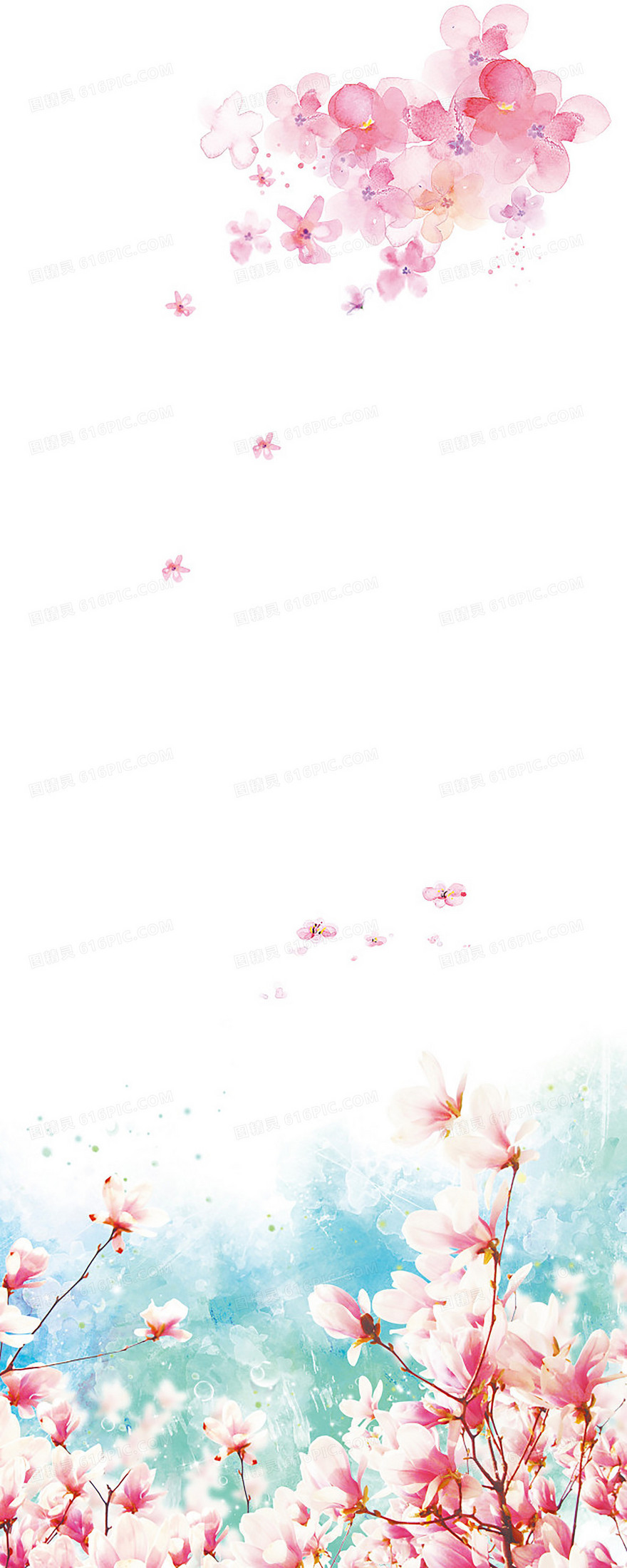 花朵展板背景