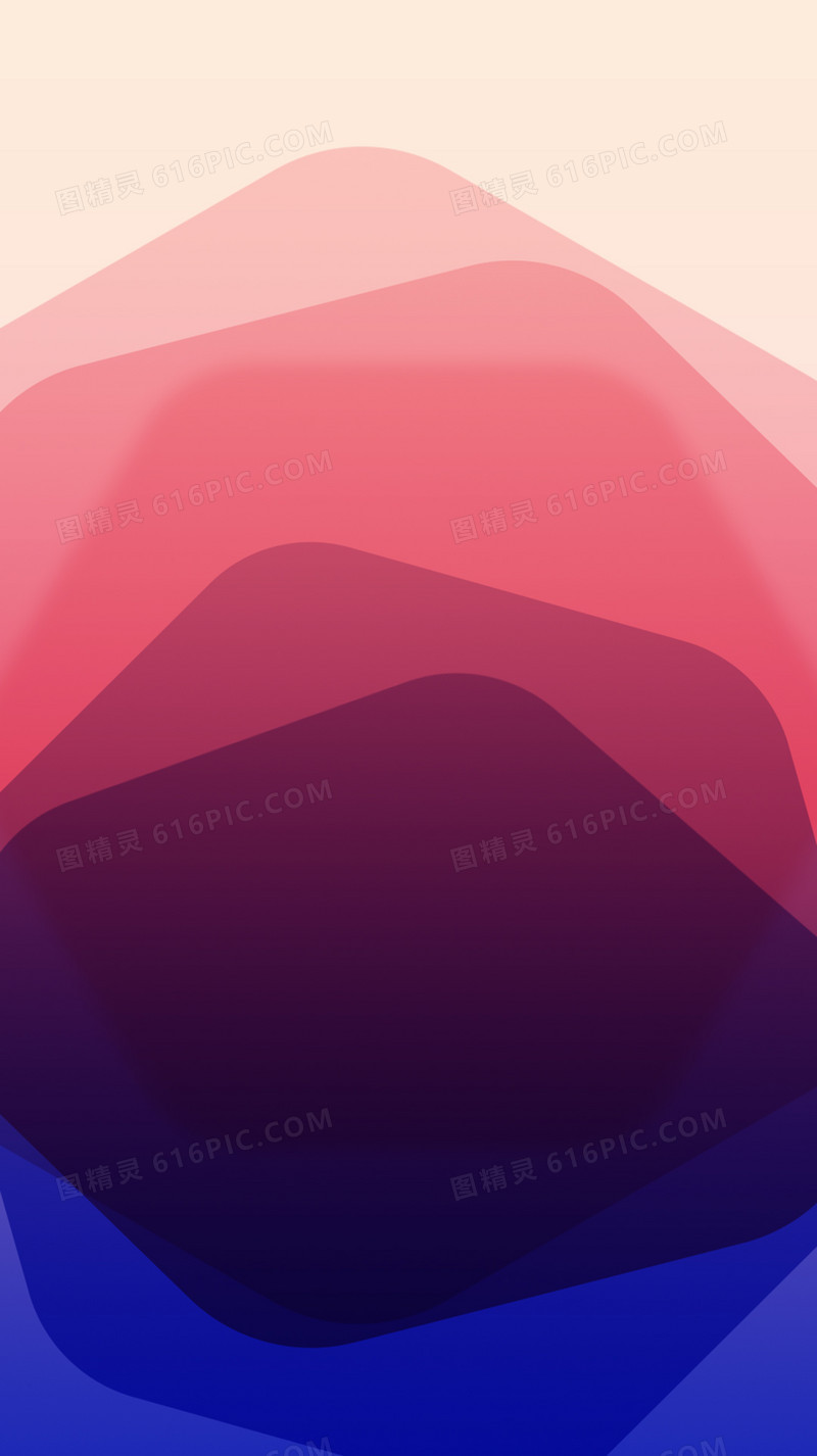 彩色扁平H5背景