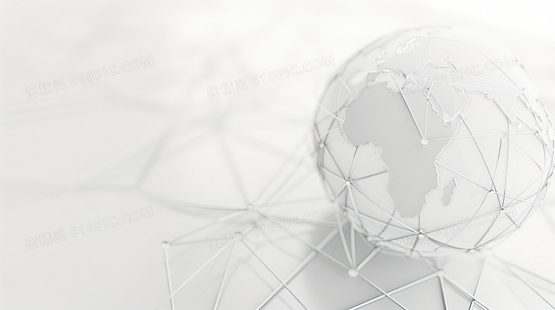 信息网络网格地球背景