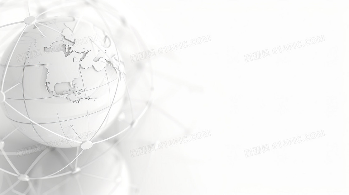 信息网络网格地球背景