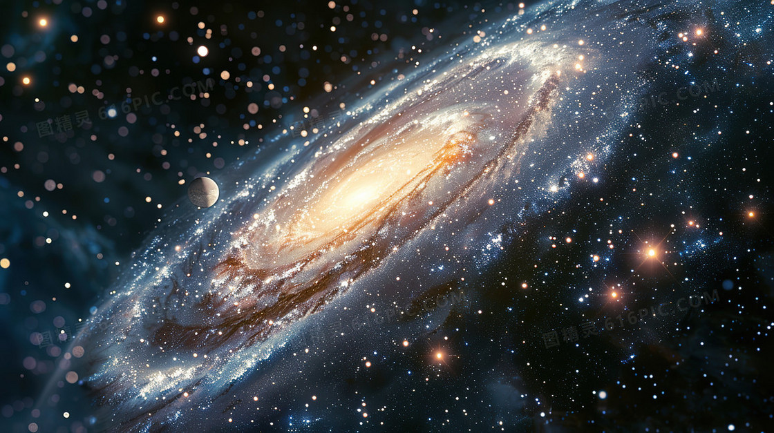 彩色宇宙星云探索图片