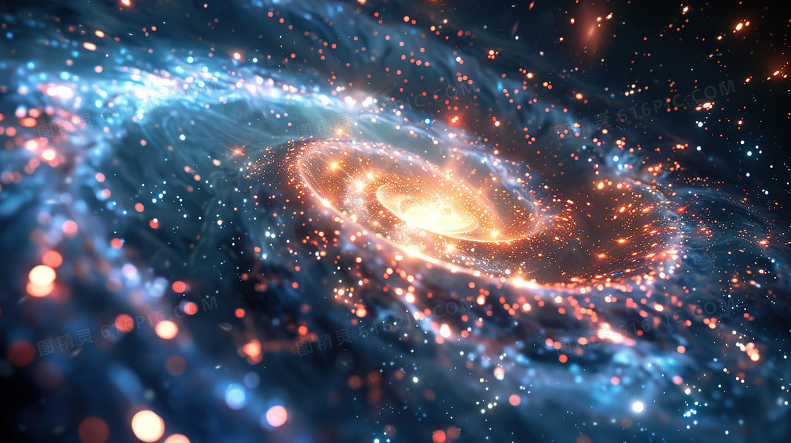 彩色宇宙星云探索图片