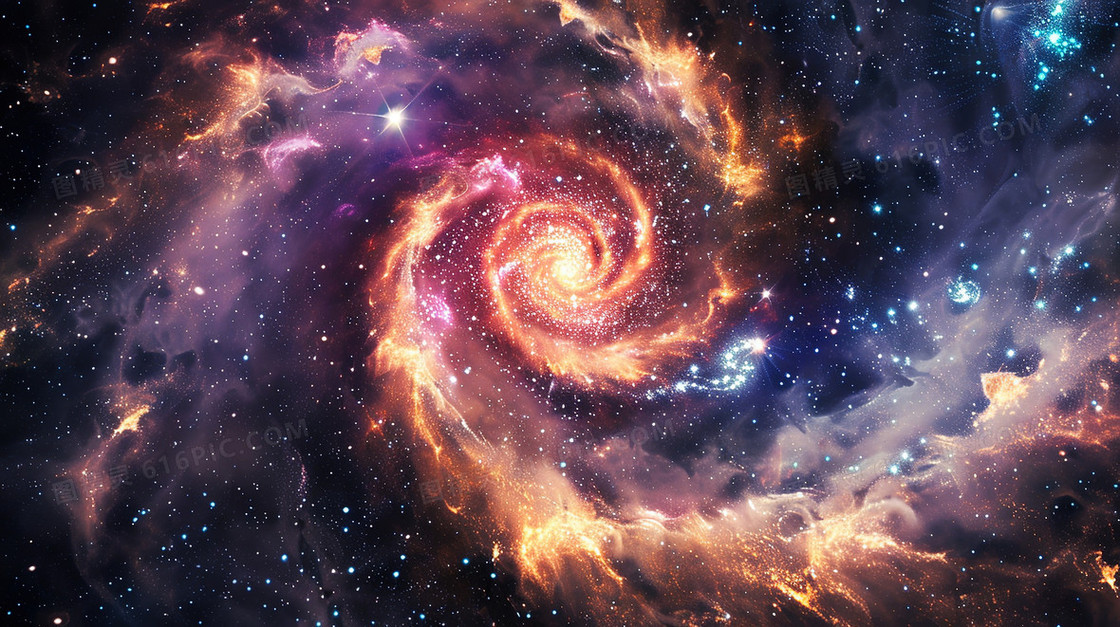 彩色宇宙星云探索图片