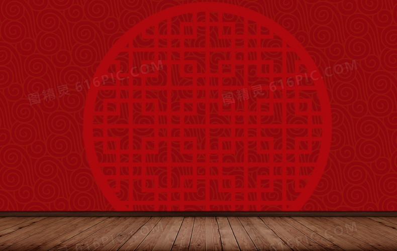 中国风花纹背景