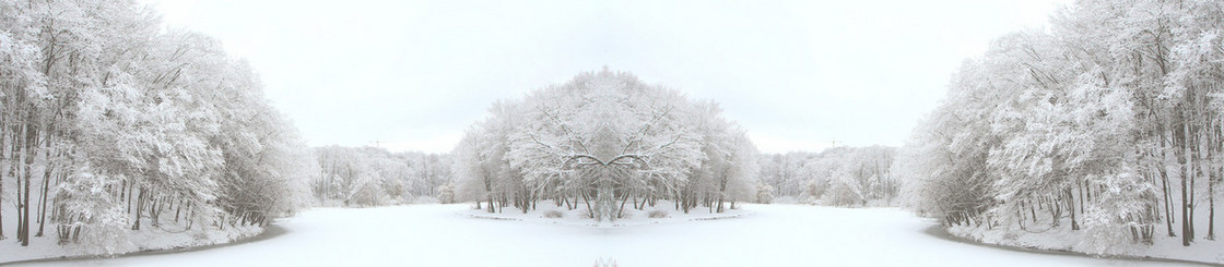 电商冬季雪景唯美背景banner