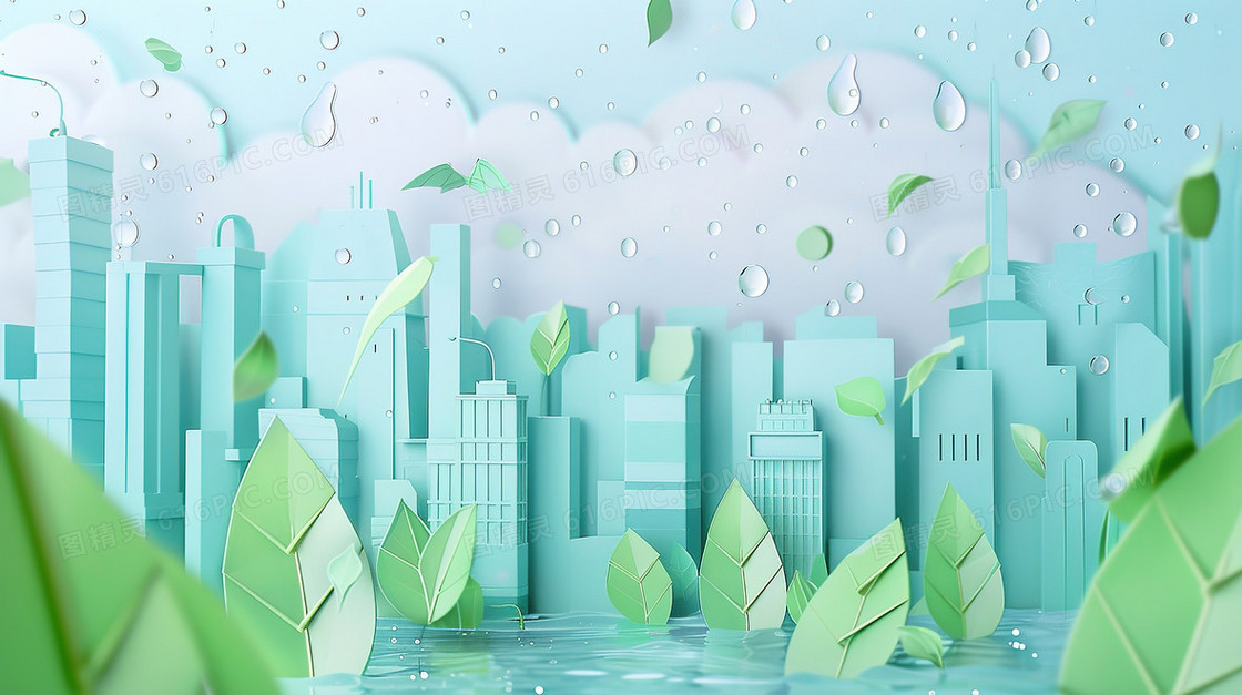 世界水利协会保护水资源插画