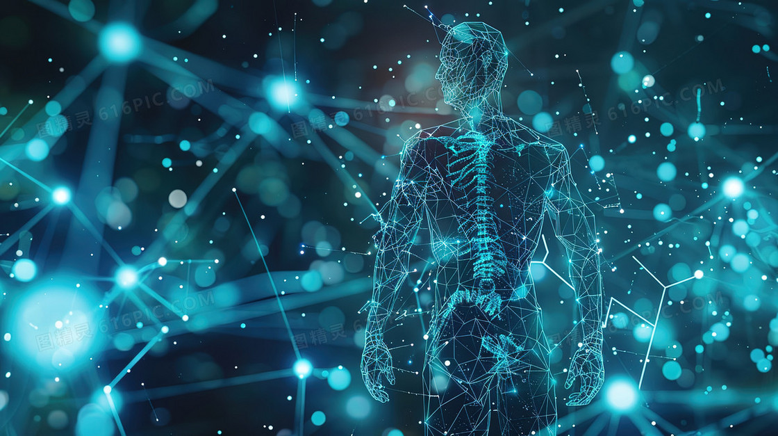 智慧医疗科技发展人体检测图片