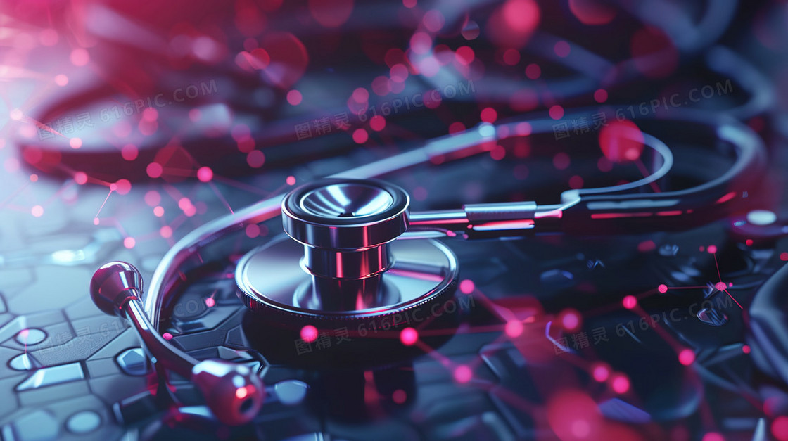 智慧医疗科技听诊器图片