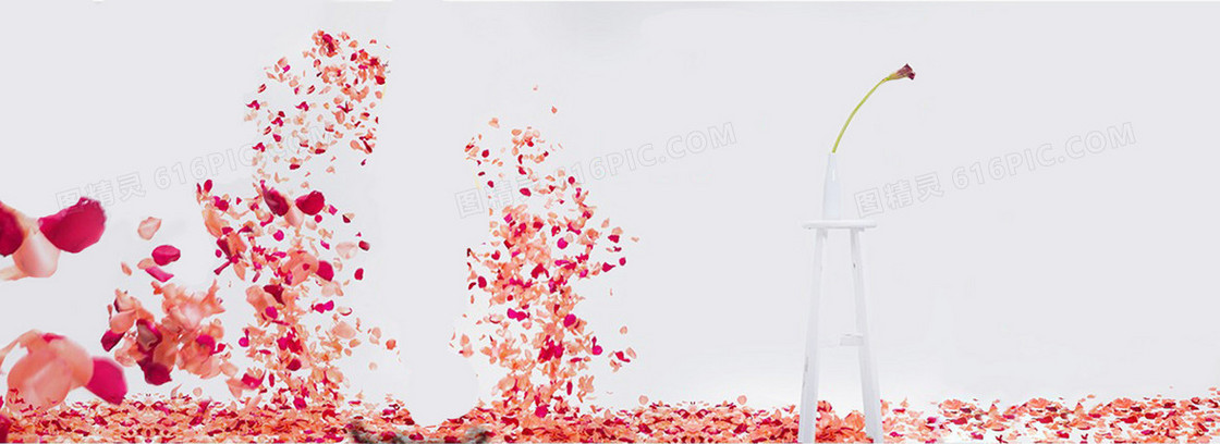 浪漫家纺床上用品背景banner