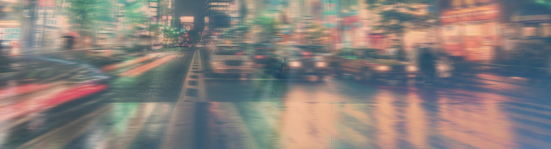 欧式马路车辆街景banner