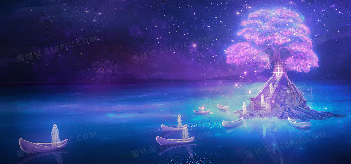 紫色梦幻树