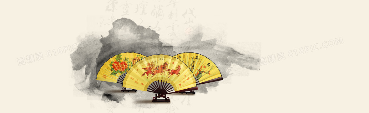 精致折扇背景图片下载_1920x531像素jpg格式_编号vgmf58r5v_图精灵