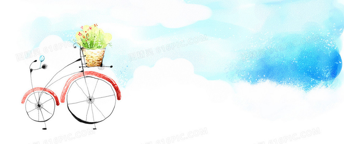 卡通手绘漫画背景banner