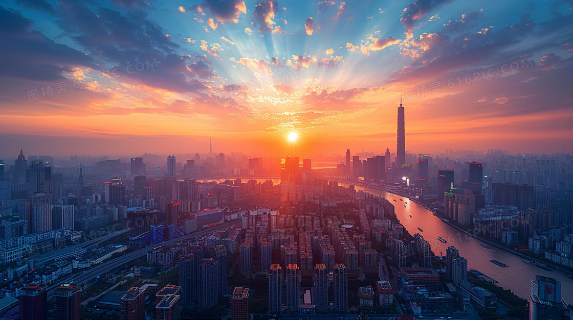 风景治愈唯美插画