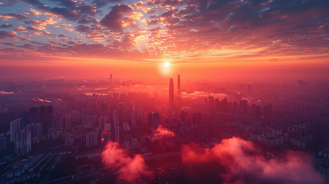 风景治愈唯美插画