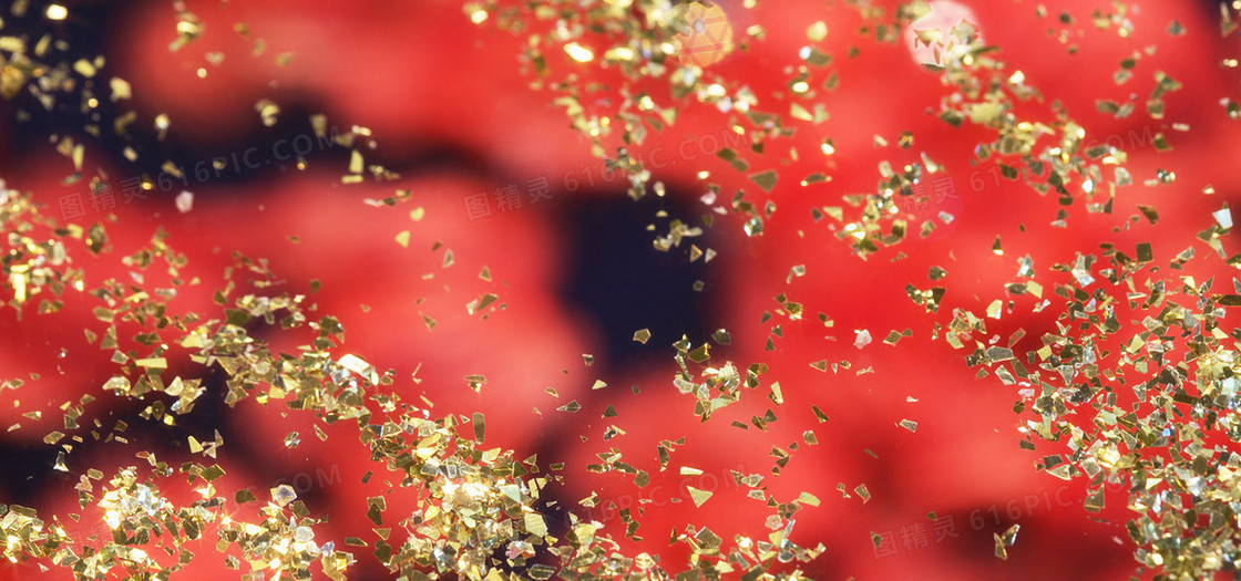 喜庆碎片背景banner