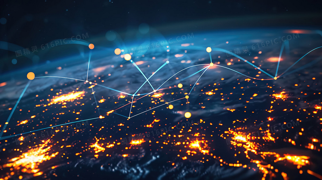 未来互联网智能科技插画