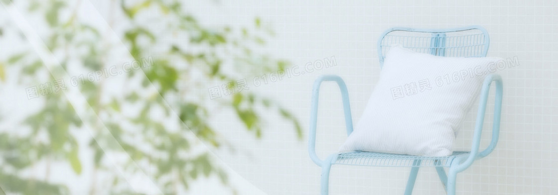 淘宝家居日系小清新背景banner