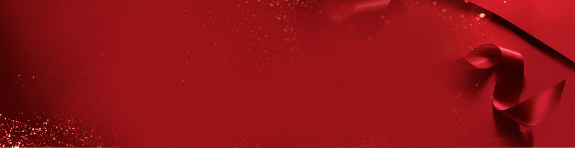 红色碎钻丝带背景banner