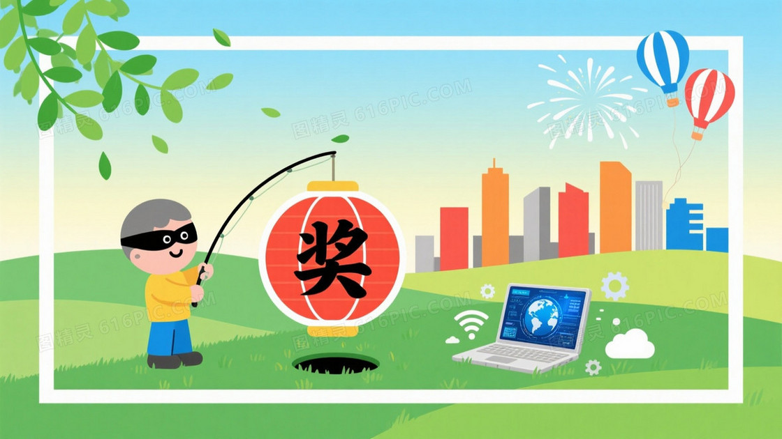 浅蓝淡黄绿渐变插画背景