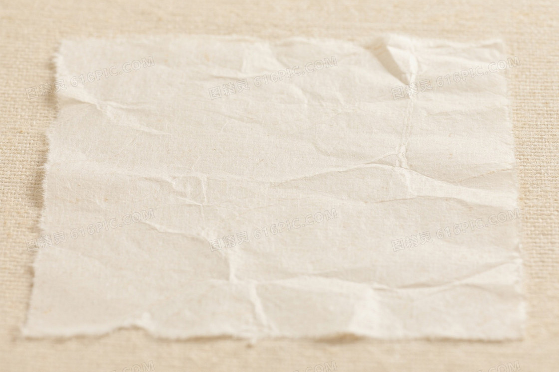 米白手工纸纹理褶皱背景