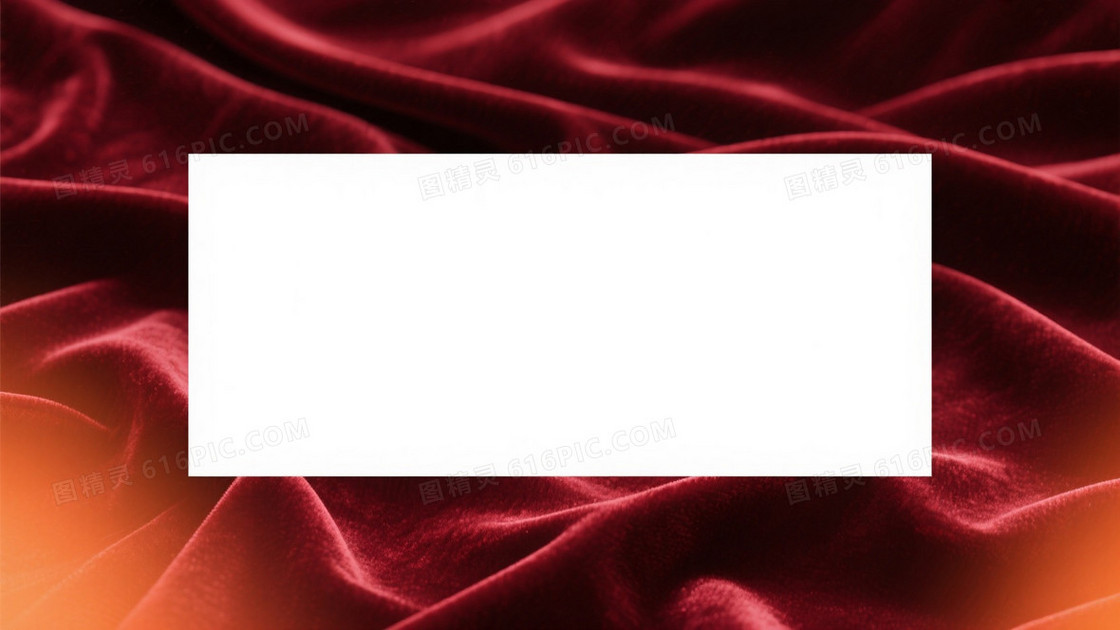 深红丝绒波浪褶皱背景